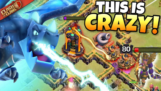 Luckiest ELECTRO DRAGON attack of ALL TIME?! Insanely Close WAR! Clash of Clans