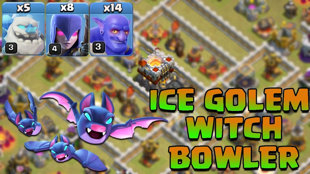 ICE GOLEMS + WITCH + BOWLER SPAM = UNSTOPPABLE! TH11 Attack Strategy | Clash of Clans