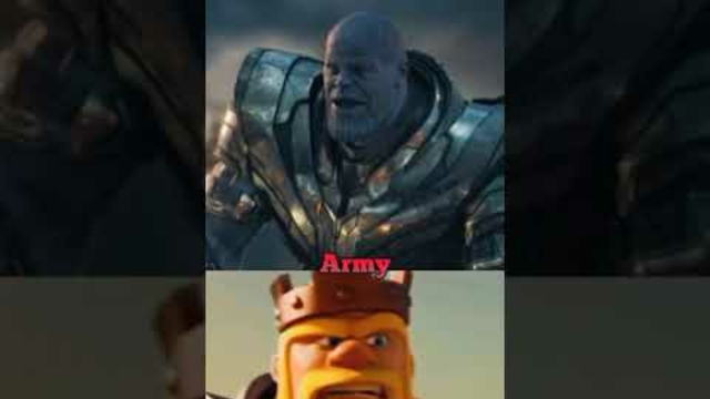 Thanos vs Barbarian King (Avengers vs Clash of clans)