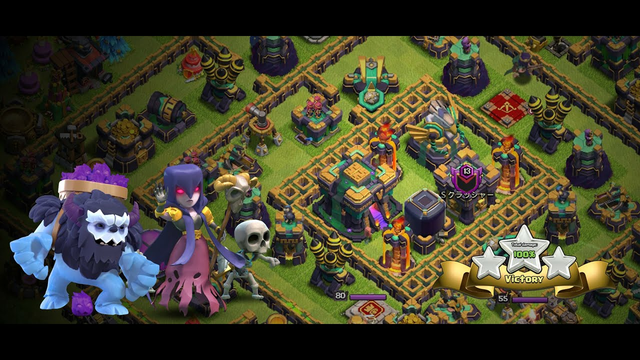 Best Attack for TownHall14 || Clash of Clans 2022 || Hybrid Troops and Queen Walk Attack on Th14
