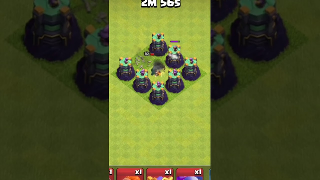 Dangerous Wizard Tower vs Max Super Heroes in COC #shorts