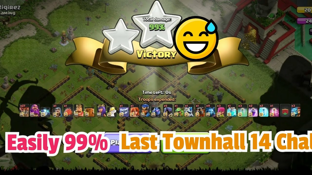 Easily 99% the Last Townhall 14 challenge ( Clash of clans)