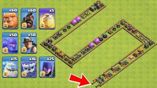 Hardest Trap Challenge With Healing Spell | All Troops With Healing Spell VS Trap | Clash of Clans
