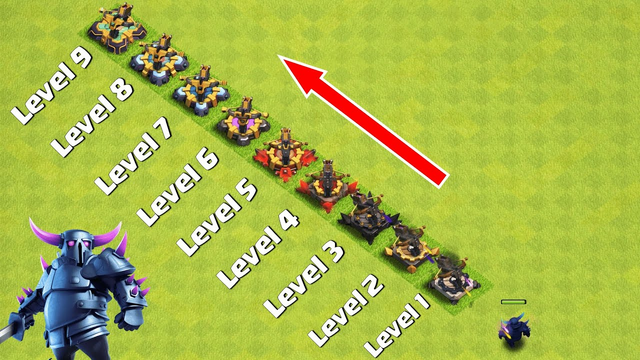 Every Level Defense Formation vs Max Level PEKKA - Clash of  Clans