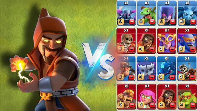 Super Wizard VS All Troops In Clash Of Clans. Max Super Wizard Vs All Max Troops In Clash Of Clans.
