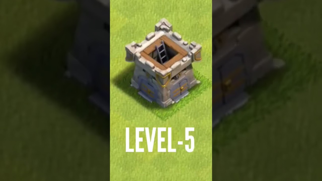 clan castle level 1 to max in coc clashofclans #short#video #youtubeshort# #coc#