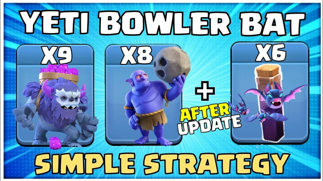 *YETI BOWLER BAT* NOTHING IS STRONGER ! TH12 YETI Attack Strategy ! TH12 Attack Strategies in COC