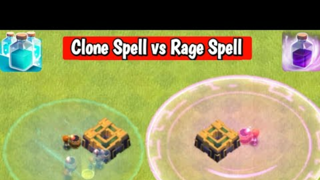 Rage Spell vs Clone Spell - Clash of Clans