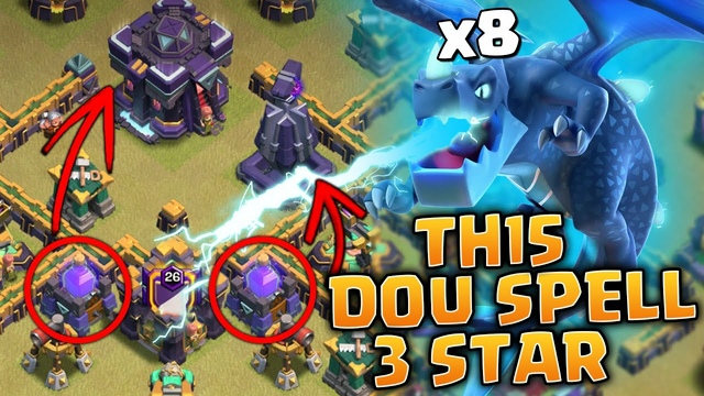 TH15 Double Rage Tower tripled by Freeze ELECTRO DRAGONS! Clash of Clans