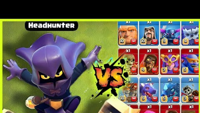 Headhunter VS All Troops In Clash Of Clans. Max Headhunter VS All Max Troops In Coc.