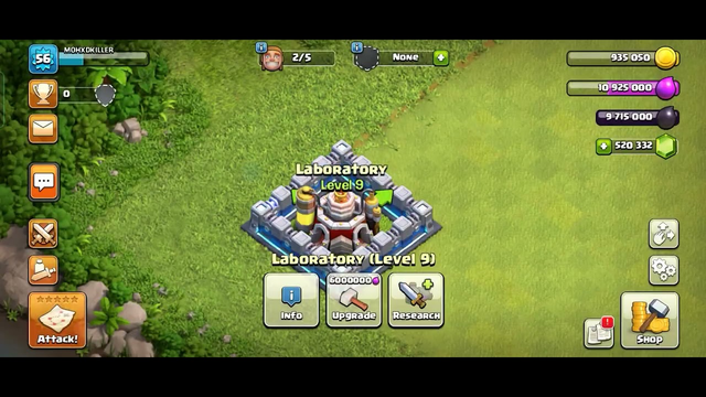 Clash of Clans/Upgrading Laboratory from level to level MAX/MOHXDKILLER