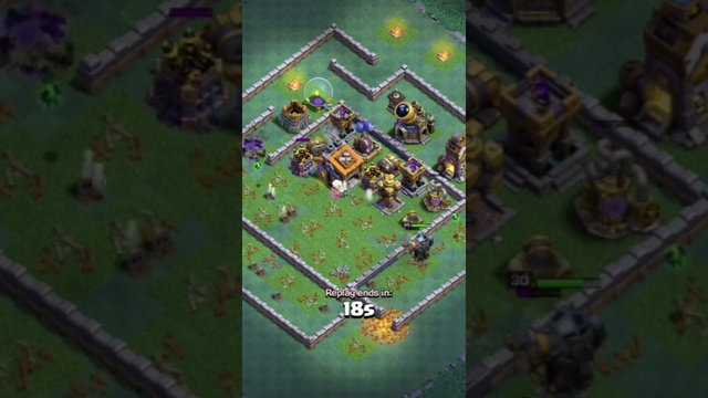 TownHall 9 Destroyed By Skeleton. Clash Of Clans Funny Moment. #coc #reels #RgbTabib