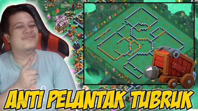 Base Bentuk S Anti Pelantak Tubruk Wkwkwkwk | Clash of Clans Indonesia