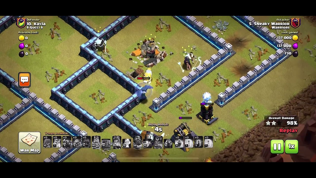 Luckiest attack ending in Clash of Clans TH15