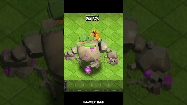 * Max * Super wizard tower vs Mountain golem - Clash of clans