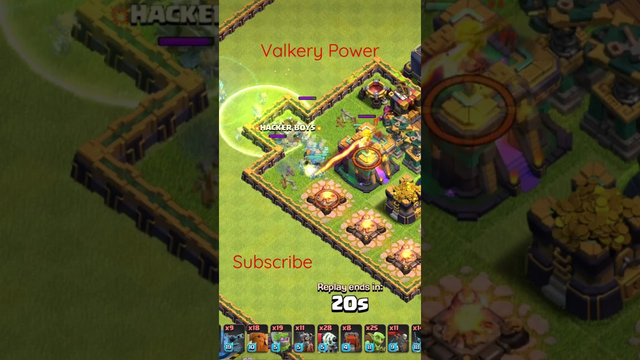 Valkerie Attack | Clash Of Clans | How to attack Valkerie , ##shorts
