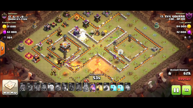 Most powerful attack in clash of clans | Queen charge hybrid |