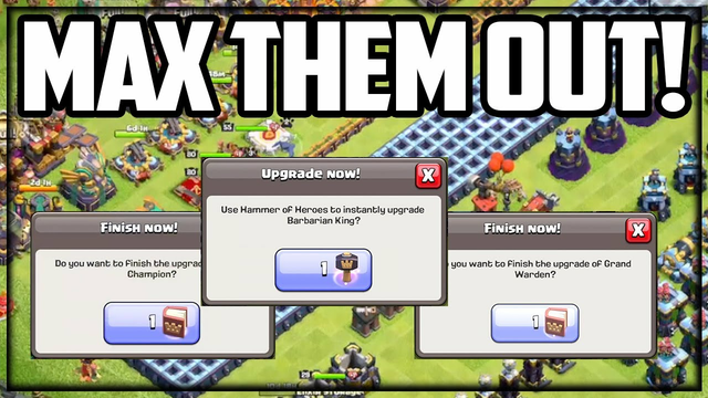 MAXING Out All of the Heroes in Clash of Clans GOLD PASS #130!