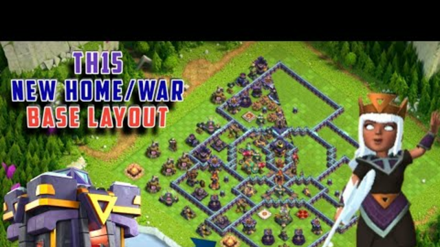 Clash Of Clans|Th15 Base Layout|Best Base For Home & War Anti 2star Base