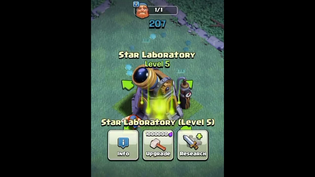 STAR LABORATORY LVL 1 TO MAX LVL IN CLASH OF CLANS #trending #viral #shorts #sumit007 #coc