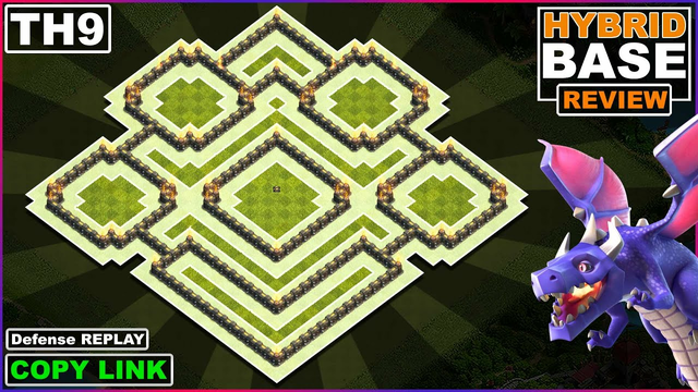 New BEST!! TH9 Base Copy Link 2022 | COC Town Hall 9 Hybrid/Farming/Trophy base | Clash of Clans