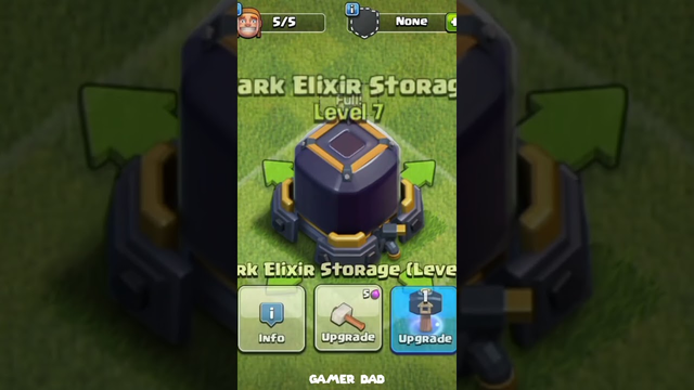 Dark elixir storage Level 1 to Max - Clash of clans