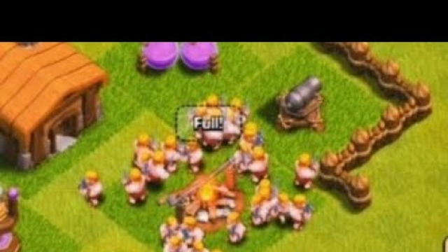 Clash of Clans (COC). Attacking With Barbarians.