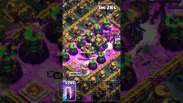 COC Bat Spell  attack Funny Shots reall @Clash of Clans @SUPERclan  -  clash of clans