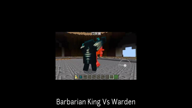 Barbarian King vs Warden | CLASH OF CLANS VS MINECRAFT (#8) | minecraft | clash of clans