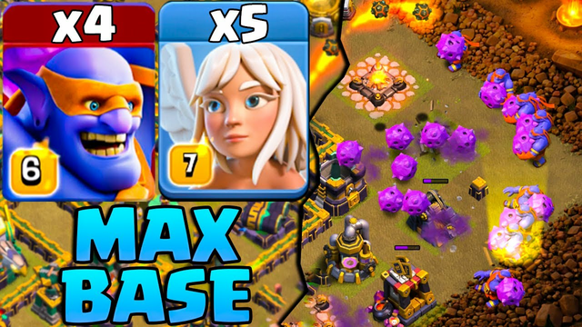 Town Hall 15 Super Bowler Attack - Th15 Attack Strategy - 4 Super Bowler + 5 Healer Clash OF Clans