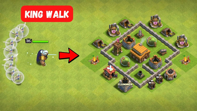 Can You Destroy Every Town Hall Level Using Barbarian King And Healers? - Clash Of Clans