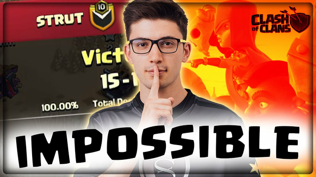 PERFECT WAR IMPOSSIBLE at TOWNHALL 15!  Strut proving us wrong in Clash of Clans Esports