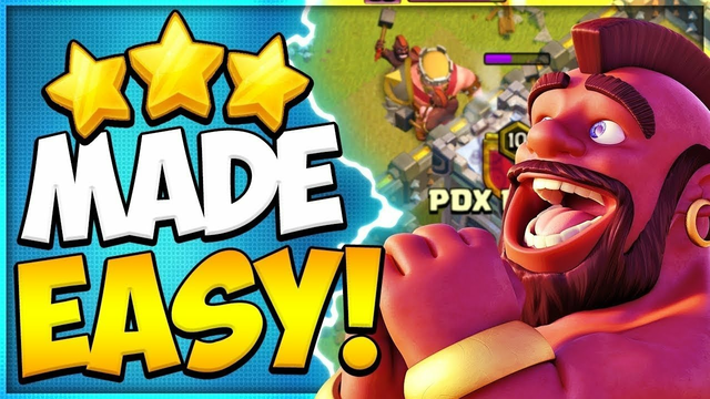 CLASH OF CLANS Hog Attack Strategy With Healer