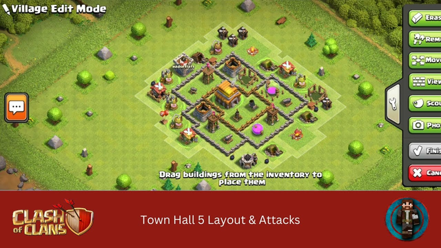 New Town Hall 5 Layout & Attacks || Clash of Clans || Attack Strategy || CoC || HS Creations