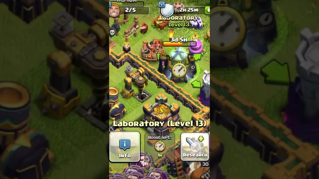 Boosting up Valkyrie in Labratory - Clash of Clans