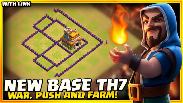 New BEST TH7 BASE! +LINK 2022 | TH7 War, Farming and Trophy Base (Clash of Clans)