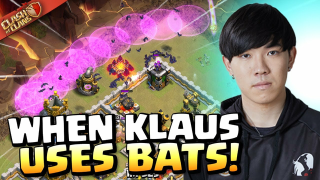 KLAUS uses 11 BAT SPELLS in CRAZY TH11 Dragbat in $25,000 Tournament! Clash of Clans