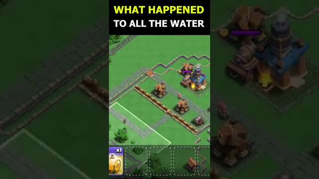 What Happed to Water!? - Clan capital bug COC #shorts