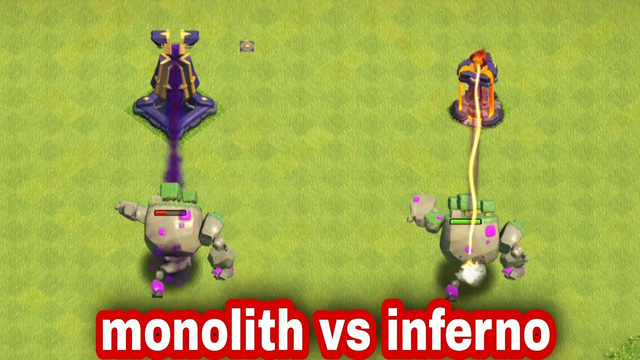Monolith vs inferno max in clash of clans # coc # clashofclans # clashfun