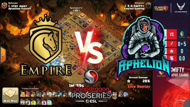 Aphelion Esports VS Empire Gaming | NA Clash of Clans Final Snapdragon Mobile Open Season 2 Split