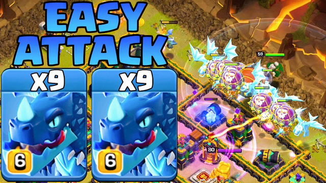 9 Electro Dragon Attack Strategy With Battle Blimp - Best Th15 Attack Strategy 2022 Clash OF Clans