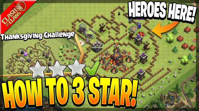 How to 3 Star the Thanksgiving Challenge in Clash of Clans