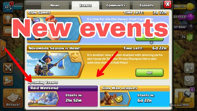 Clash of clans upcoming events Raid weekend
