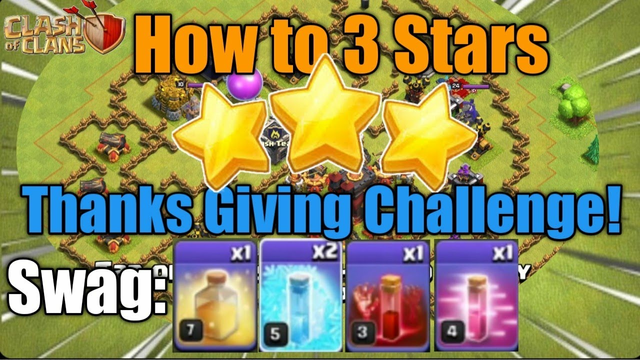 How To 3 Stars The Thanks Giving Challenge (Clash Of Clans)
