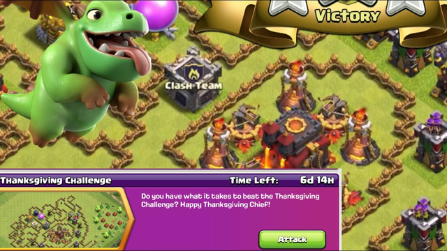 HOW TO 3 STAR THE THANKSGIVING CHALLENGE- Clash of Clans