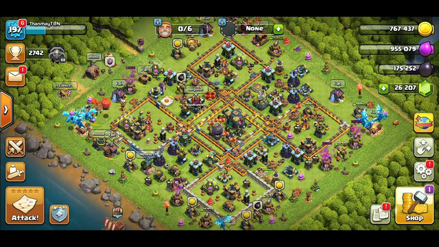 clash of clans view