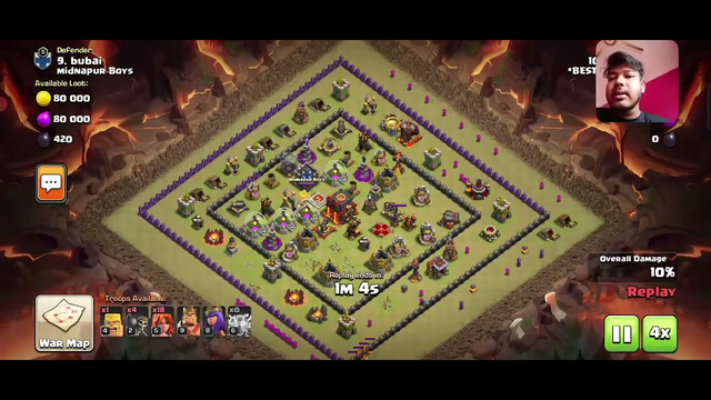 Beautiful attack in clash of clans