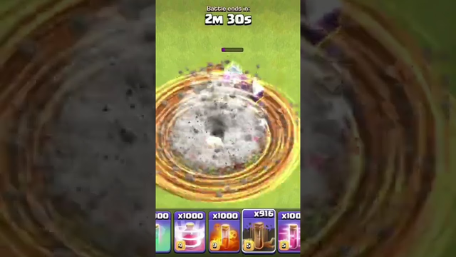 MAX TH vs MAX EARTHQUAKE SPELL | #COC | #SHORT | #Viral | #Max level | # Clash of Clans |