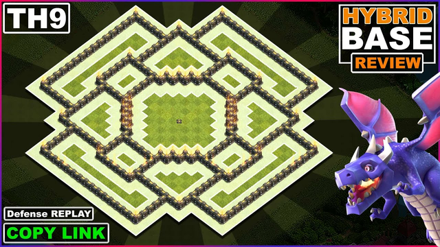 NEW TH9 Base Copy Link 2022 | COC Town Hall 9 Hybrid/Farming/Trophy base | Clash of Clans