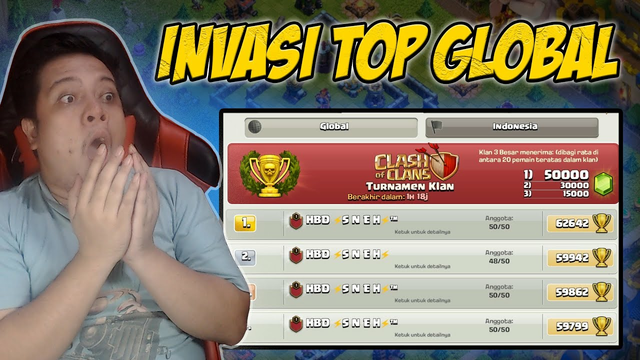 GILA !! Top Global 1 Sampai 15 Clan Dikuasai 1 Nama Clan Level 1??! | Clash of Clans Indonesia